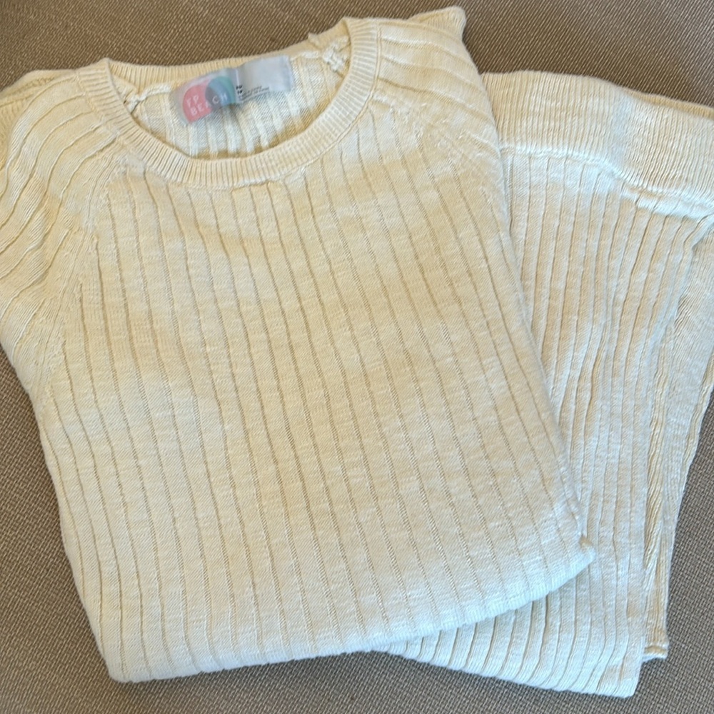 Free People Cream Ribbed Sweater - Picture 7 of 8
